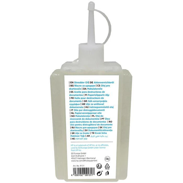 HP Aktenvernichteröl 120ml, Für Alle Aktenvernichter Geeignet 4 HP Aktenvernichteröl 120ml, Für Alle Aktenvernichter Geeignet – Bild 2