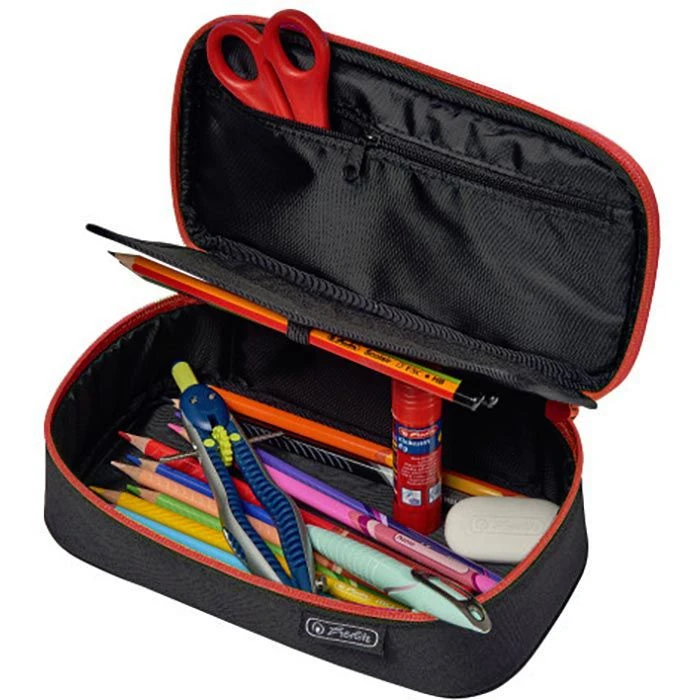 Herlitz Federmäppchen BeatBox 50038558, Black / Red, Schlamperetui, Schwarz / Rot 5 Herlitz Federmäppchen BeatBox 50038558, Black / Red, Schlamperetui, Schwarz / Rot – Bild 3