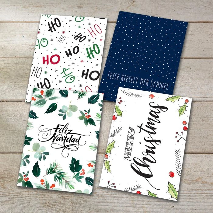 Sigel Weihnachtskarte DS701 Colourful Christmas, A6 Postkarten, Sortiert, 24 Stück 5 Sigel Weihnachtskarte DS701 Colourful Christmas, A6 Postkarten, Sortiert, 24 Stück – Bild 3