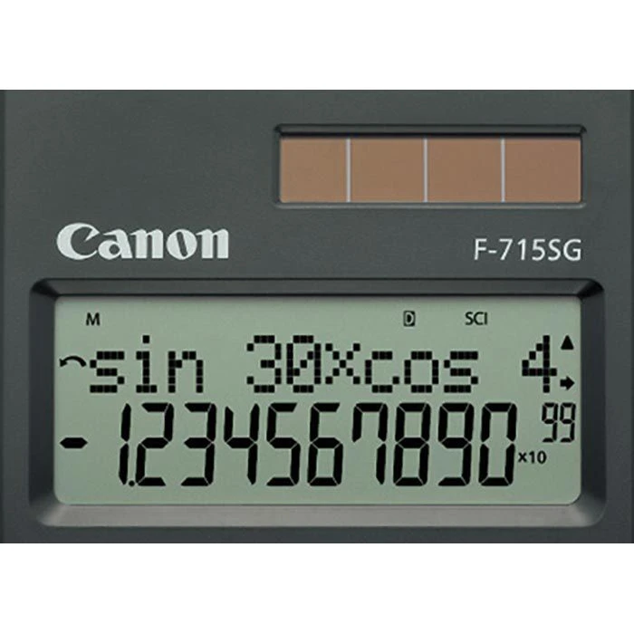 Canon® Canon Schulrechner F 715SG, 2-zeilig, 10+2 Stellige LCD-Anzeige, Schwarz 6 Canon® Canon Schulrechner F 715SG, 2-zeilig, 10+2 Stellige LCD-Anzeige, Schwarz – Bild 4
