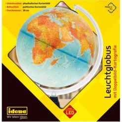 Idena Globus 56.9902, Beleuchtet, 30cm, 2 Kartenbilder, Energiesparlampe -Leitz Shop 13911fd31d3702479290e3e13ca87e22acadfa5c globus idena 569902 leuchtglobus durchschnitt 30cm