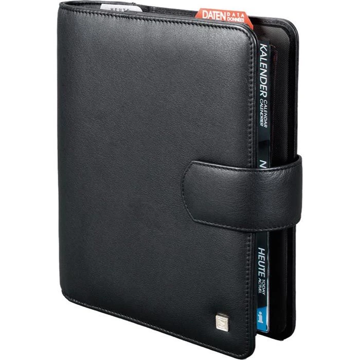 Bind Systemplaner T 501, Manager, Schwarz, Echt Leder, A5 4 Bind Systemplaner T 501, Manager, Schwarz, Echt Leder, A5 – Bild 2