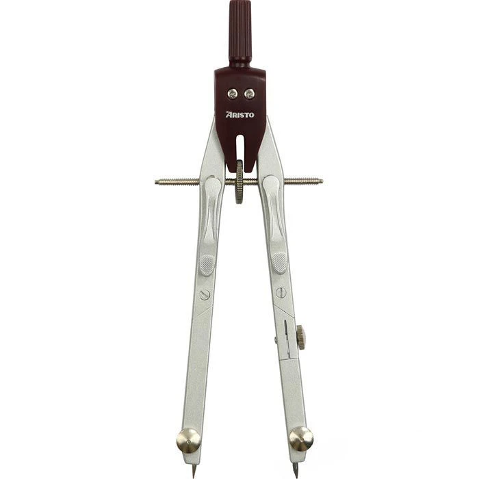 Aristo Zirkel 70-AR80064 Geo College, 5-teilig, Schnellverstellzirkel, Weinrot, Mit Druckbleistift 4 Aristo Zirkel 70-AR80064 Geo College, 5-teilig, Schnellverstellzirkel, Weinrot, Mit Druckbleistift – Bild 2