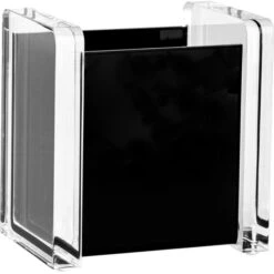 Wedo Stiftehalter 604001, Acryl Exklusiv, Acryl, 1 Fach, Schwarz / Transparent
