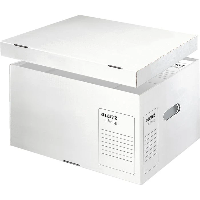 Leitz Archivcontainer 6104-00-00 Infinity L, Für Archivboxen, Mit Deckel, Weiß, 10 Stück 3 Leitz Archivcontainer 6104-00-00 Infinity L, Für Archivboxen, Mit Deckel, Weiß, 10 Stück