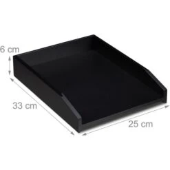 Relaxdays Briefablage A4, Schwarz, Bambus -Leitz Shop 1a8c32c05c5c1595e2c5e00fef6f160052182916 briefablage relaxdays a4