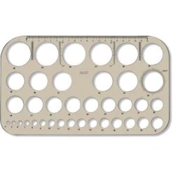 Koh-I-Noor Schablone 749161, Kreisschablone, 37 Kreise, Ø 4 - 40 Mm