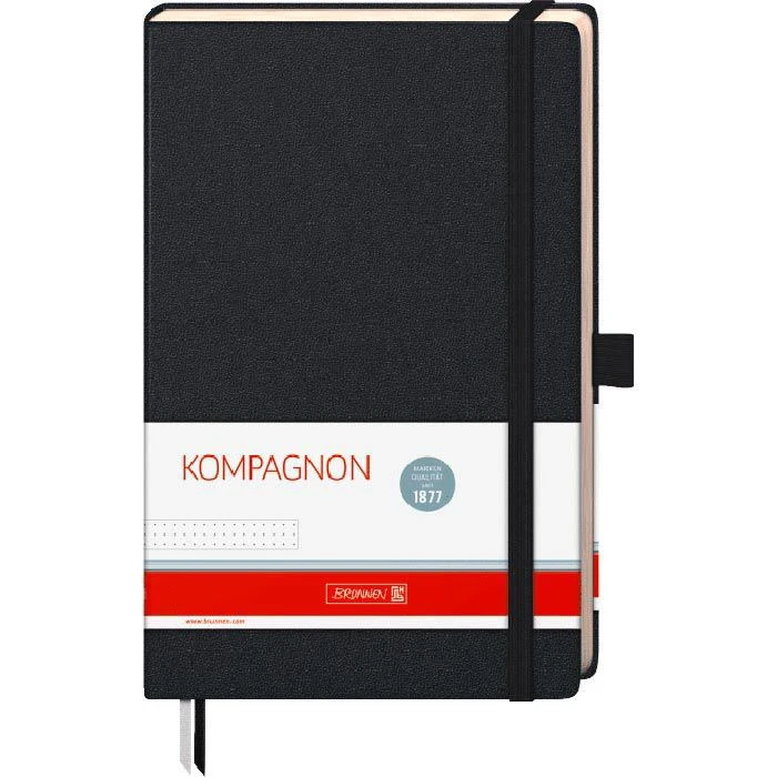 Brunnen Notizbuch Kompagnon Klassik, 105522905, A5, 96 Blatt, Schwarz, Hardcover, Dotted 7 Brunnen Notizbuch Kompagnon Klassik, 105522905, A5, 96 Blatt, Schwarz, Hardcover, Dotted – Bild 5