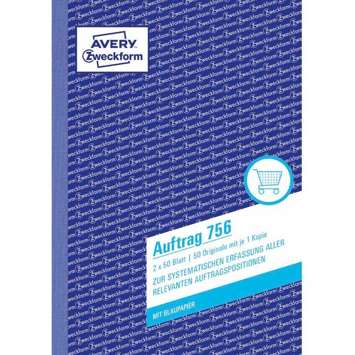 Avery Zweckform 756 Auftragsbuch A5 2x50 Blatt 5 Avery Zweckform 756 Auftragsbuch A5 2x50 Blatt – Bild 3