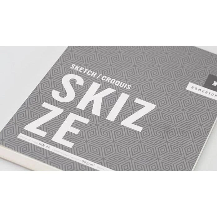 Römerturm Skizzenblock SKIZZE 88808845, A4, 90 G/qm, Naturweiß, Geleimt, 100 Blatt 4 Römerturm Skizzenblock SKIZZE 88808845, A4, 90 G/qm, Naturweiß, Geleimt, 100 Blatt – Bild 2