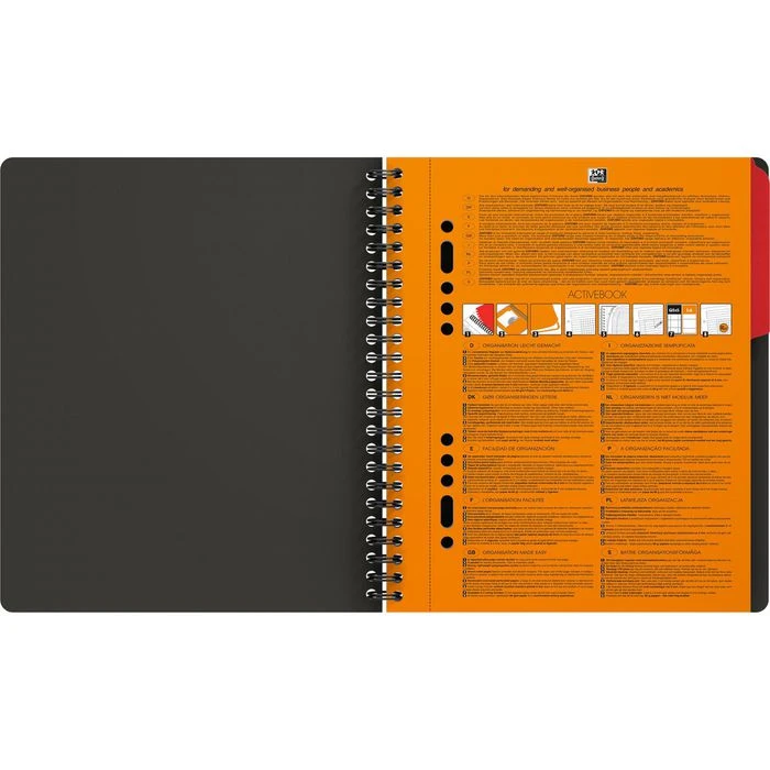 Oxford Collegeblock 357001411 Activebook, A5, Rand Rundum, 80 G/m² 80 Blatt Mit Register Kariert 7 Oxford Collegeblock 357001411 Activebook, A5, Rand Rundum, 80 G/m² 80 Blatt Mit Register Kariert – Bild 5