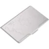 TROIKA Visitenkartenetui Global Contacts, Silber, Für 10 Karten, Aluminium, Mit Weltkartenprägung -Leitz Shop 297053d7f800fab0fd439e1a379b9bfecbbb0152 visitenkartenetui troika global contacts silber