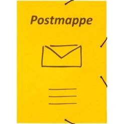 Stylex Postmappe A4 Gelb Karton Gummizug