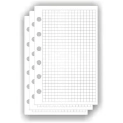 Bind Ersatzeinlagen B5713, Kariert, A7, Für Terminplaner, 50 Blatt