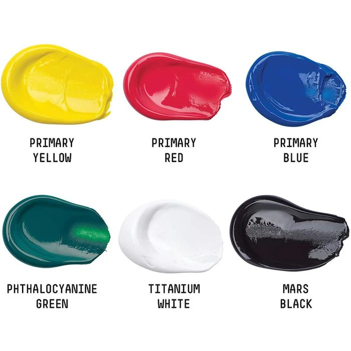 Liquitex Acrylfarben 101076 Basics Set, 6 Farben Je 118ml, In Tuben 7 Liquitex Acrylfarben 101076 Basics Set, 6 Farben Je 118ml, In Tuben – Bild 5