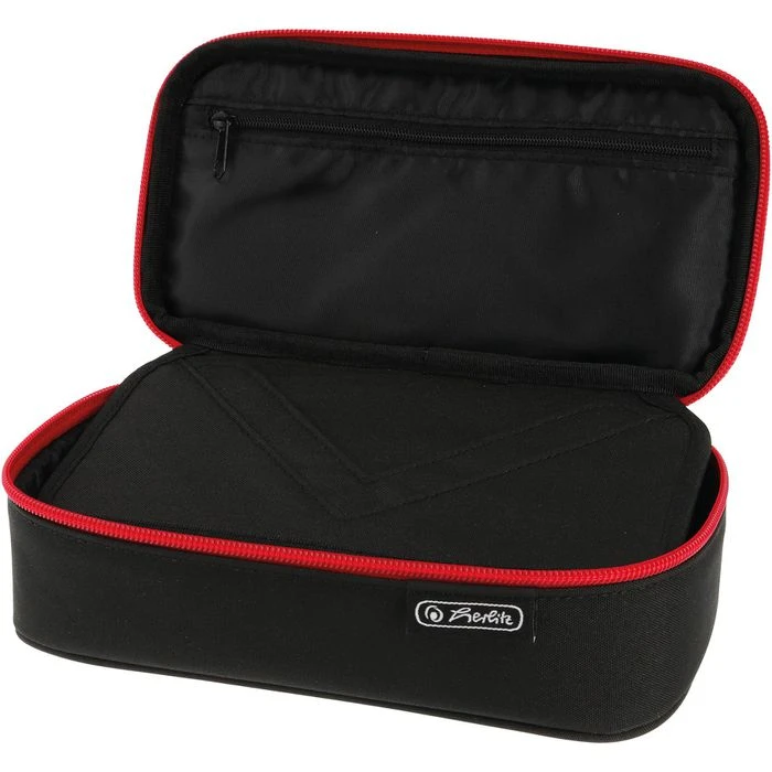 Herlitz Federmäppchen BeatBox 50038558, Black / Red, Schlamperetui, Schwarz / Rot 4 Herlitz Federmäppchen BeatBox 50038558, Black / Red, Schlamperetui, Schwarz / Rot – Bild 2