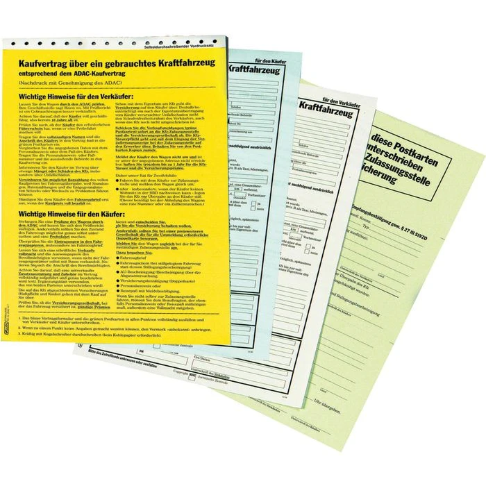 Herlitz Kaufvertrag 840447 Für Gebrauchte Kfz, A4, 1 X 4 Blatt, Selbstdurchschreibend 3 Herlitz Kaufvertrag 840447 Für Gebrauchte Kfz, A4, 1 X 4 Blatt, Selbstdurchschreibend