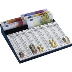 Leitz Shop 34 Wedo 160790037 Zählbrett Münzen Euro Lose Rillen