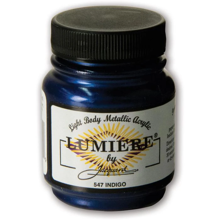 Jacquard Acrylfarben Lumiere, JAC1547 Metallfarbe, Indigo, 66 Ml 3 Jacquard Acrylfarben Lumiere, JAC1547 Metallfarbe, Indigo, 66 Ml