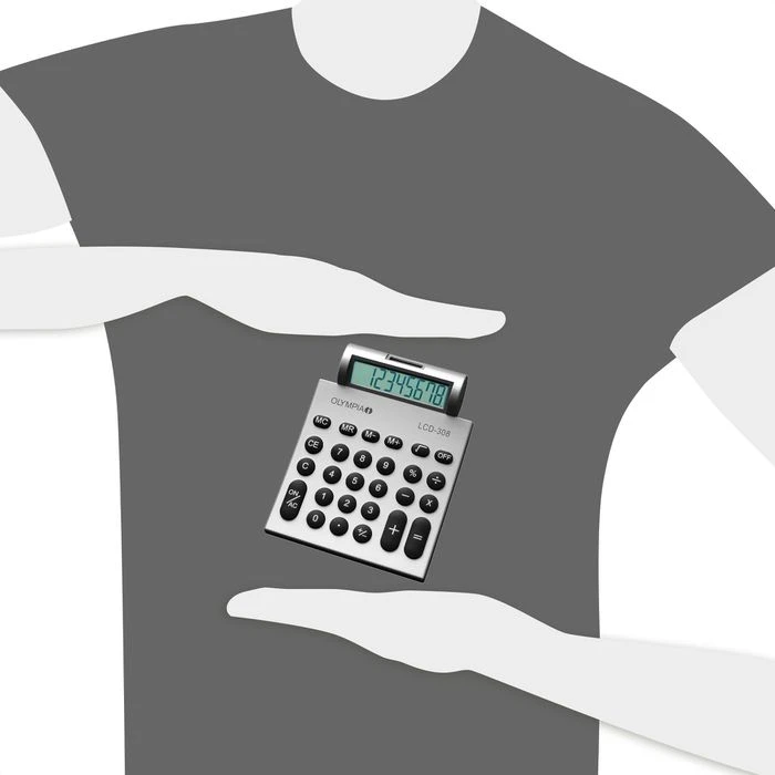 Olympia LCD-308 Taschenrechner Mit Wurzel Prozent 5 Olympia LCD-308 Taschenrechner Mit Wurzel Prozent – Bild 3