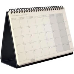 Sigel Tischkalender C2381, Conceptum, 1 Monat Auf 2 Seiten, Quer, Aufstellbar, A5