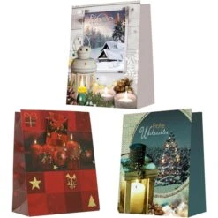 Böttcher-AG Geschenktüte Weihnachten Medium, Geschenktasche, 18 X 23cm, Sortiert, 10 Stück -Leitz Shop 35e0b1f690022a18f1268d090015750eacbcf5dd geschenktuete boettcher ag weihnachten medium