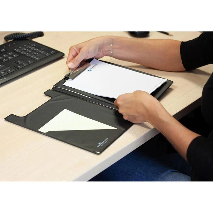Durable Klemmbrettmappe 235901, A5, Kunststoffbezug, Schwarz 6 Durable Klemmbrettmappe 235901, A5, Kunststoffbezug, Schwarz – Bild 4