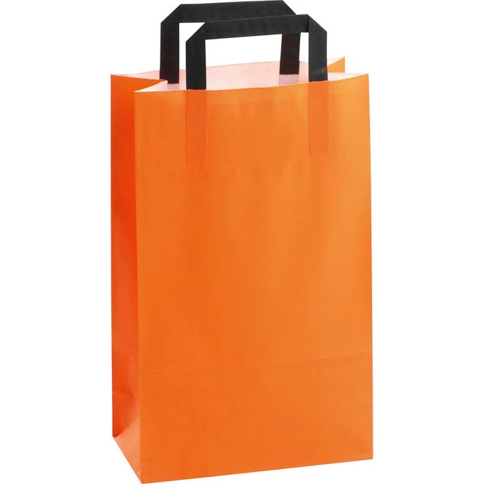 VP Tragetaschen Orange, 22 X 36cm, Papiertüten Mit Henkel, 50 Stück 2 VP Tragetaschen Orange, 22 X 36cm, Papiertüten Mit Henkel, 50 Stück