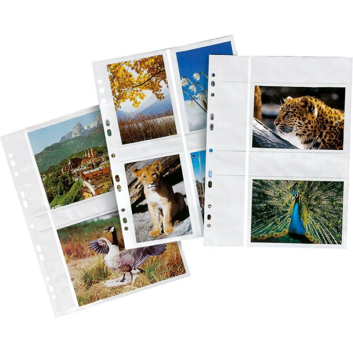 Veloflex Fotohüllen 5347100, 9 X 13cm, A4, 5 Hüllen Für Je 8 Fotos, Hochformat, Klar 4 Veloflex Fotohüllen 5347100, 9 X 13cm, A4, 5 Hüllen Für Je 8 Fotos, Hochformat, Klar – Bild 2