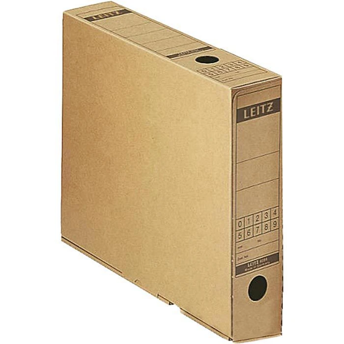 Leitz Archivbox 6084-00-00, Premium, Klappbox, A4, Braun, Füllhöhe 63mm, Für Akten 10 Stück 3 Leitz Archivbox 6084-00-00, Premium, Klappbox, A4, Braun, Füllhöhe 63mm, Für Akten 10 Stück
