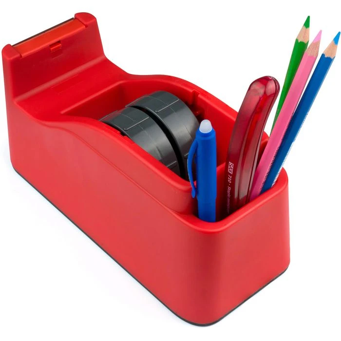 Sax Klebefilmabroller Tape It Easy 0-729-01, Rot, Tischabroller Für Kleberollen 50mm X 66m 4 Sax Klebefilmabroller Tape It Easy 0-729-01, Rot, Tischabroller Für Kleberollen 50mm X 66m – Bild 2