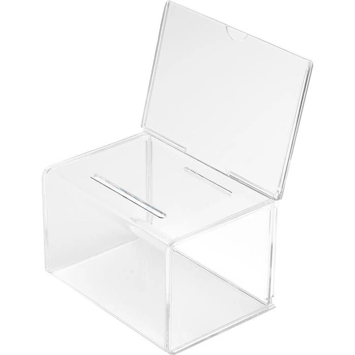 Deflecto Aktionsbox 592901, Kunststoff, Glasklar, 14,9 X 22,2 X 10,8cm, Mit Einstecktafel A6 4 Deflecto Aktionsbox 592901, Kunststoff, Glasklar, 14,9 X 22,2 X 10,8cm, Mit Einstecktafel A6 – Bild 2