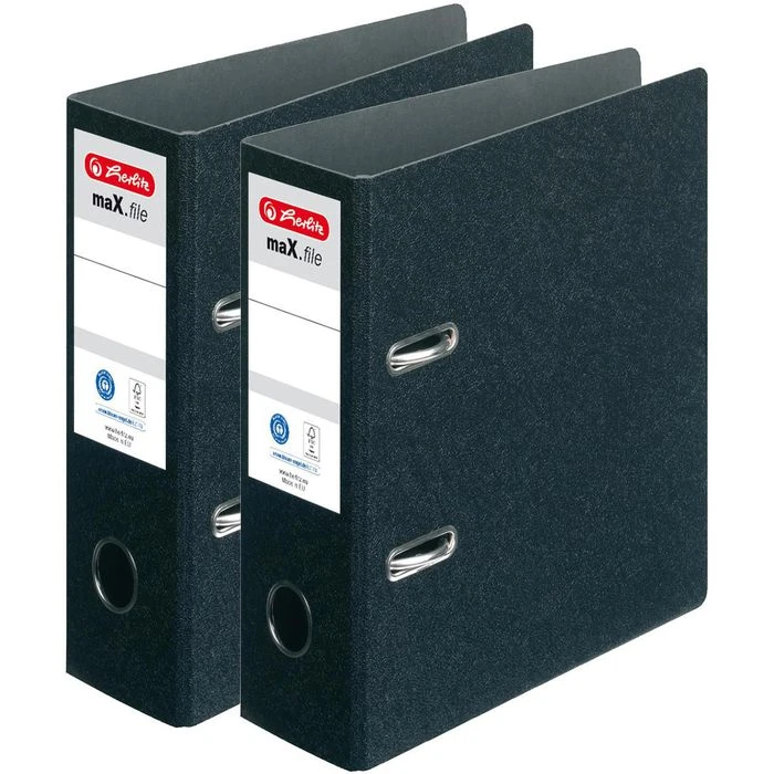 Herlitz MaX.file 5175807 Ordner, A5 Hoch, Breit, Hartpappe, Schwarz 3 Herlitz MaX.file 5175807 Ordner, A5 Hoch, Breit, Hartpappe, Schwarz