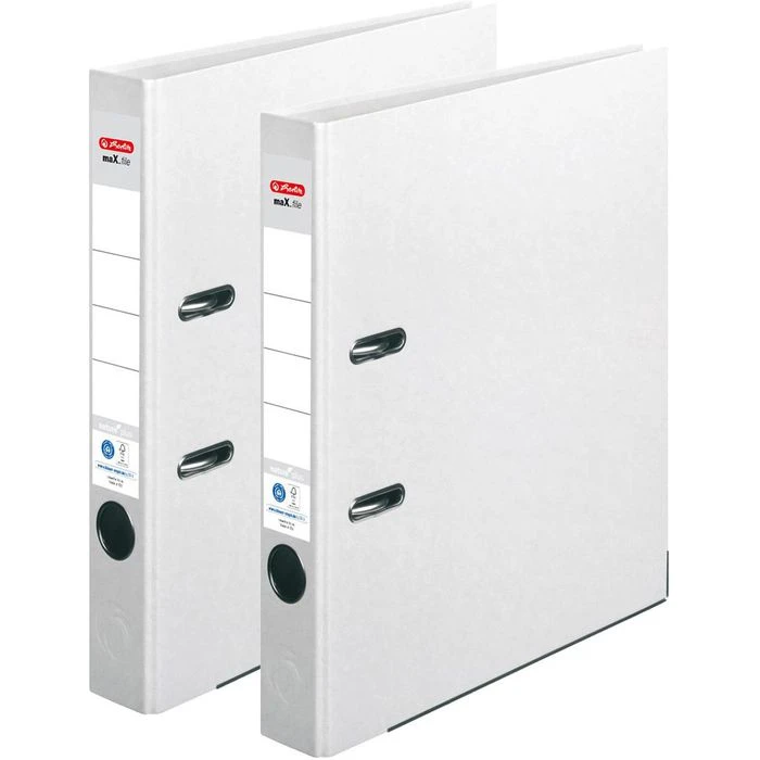 Herlitz MaX.file Nature Plus 10841690 Ordner, A4, Schmal, Karton, Weiß, 5cm 3 Herlitz MaX.file Nature Plus 10841690 Ordner, A4, Schmal, Karton, Weiß, 5cm