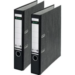 Leitz Shop 28 Leitz 1050-50-95 Ordner, A4, Schmal, Karton, Schwarz