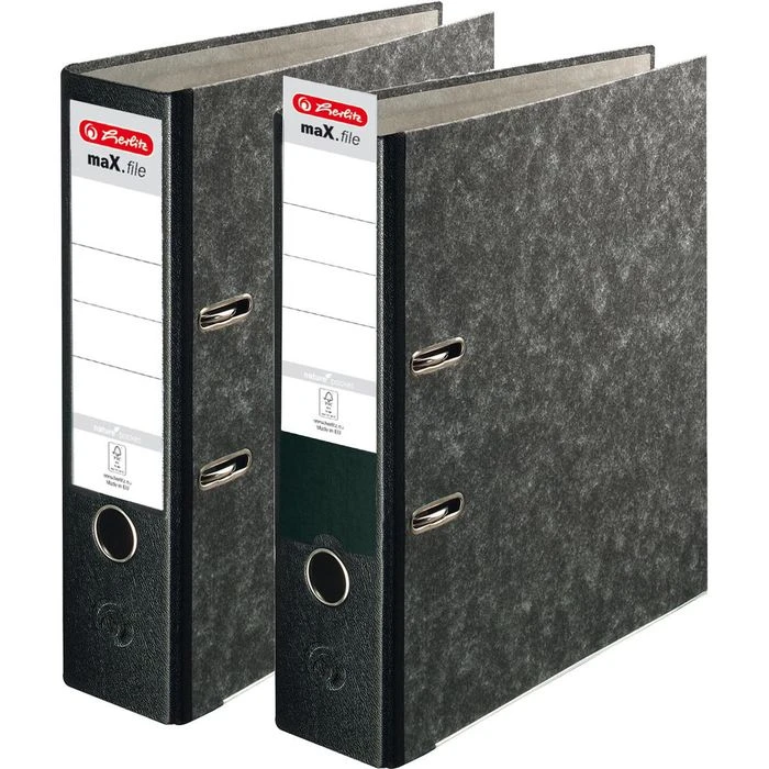 Herlitz MaX.file Nature Pocket 10900256 Ordner, A4, Breit, Karton, Wolkenmarmor 3 Herlitz MaX.file Nature Pocket 10900256 Ordner, A4, Breit, Karton, Wolkenmarmor