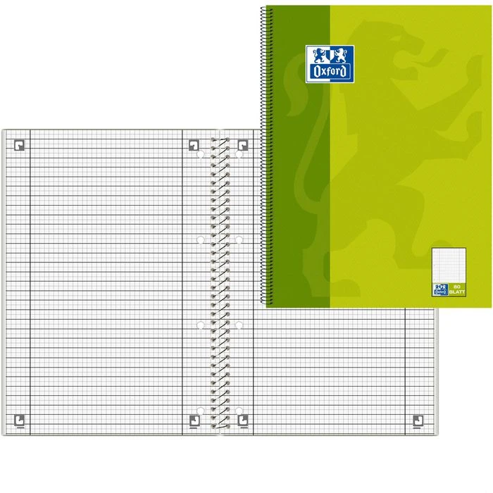 Oxford Collegeblock 100050362 KarLi, A4, Innen- Und Außenrand, 90 G/m², Liniert Und Kariert 3 Oxford Collegeblock 100050362 KarLi, A4, Innen- Und Außenrand, 90 G/m², Liniert Und Kariert
