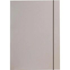 Folia Zeichenmappe 6910, Grau, A3, Karton, 3 Einschlagklappen, Gummizug