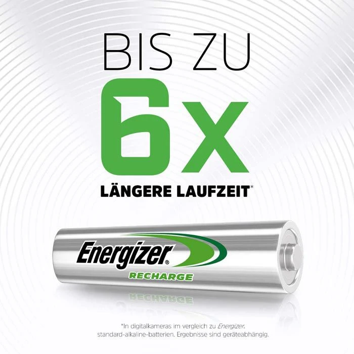 Energizer Akkus Extreme, AAA, 800 MAh, Micro, R3, HR03, NiMH, 4 Stück 5 Energizer Akkus Extreme, AAA, 800 MAh, Micro, R3, HR03, NiMH, 4 Stück – Bild 3