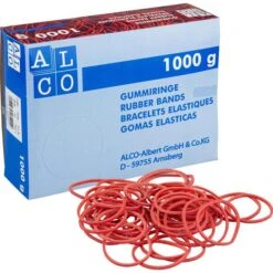 Alco Gummiringe 742/1, Ø 25mm, Rot, 1000g