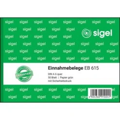 Sigel EB 615 Einnahmebelege A6 Quer 50 Blatt Grün -Leitz Shop 662cba662b4a3704438518feeeb2f89d64145452 einnahmebeleg sigel eb 615 a6 quer