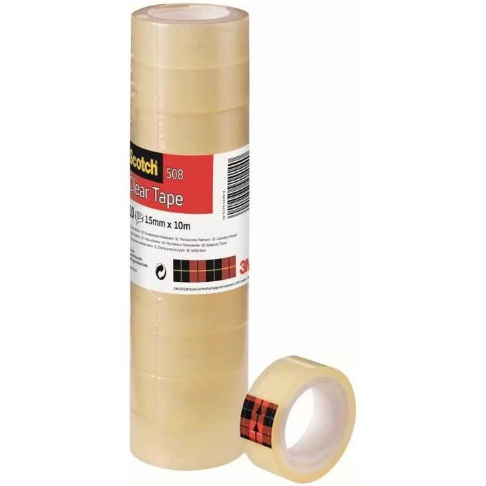 Scotch 508 Klebeband 15mm X 10m 10 Stück 3 Scotch 508 Klebeband 15mm X 10m 10 Stück