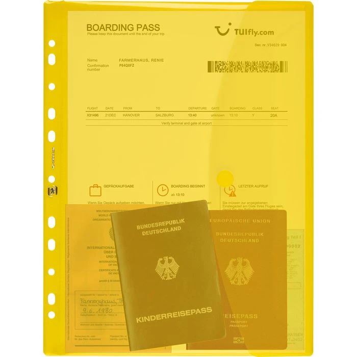 Oxford Dokumententasche 400099574, A4, Abheftbar, Für 50 Blatt, Farbig Sortiert, 6 Stück 5 Oxford Dokumententasche 400099574, A4, Abheftbar, Für 50 Blatt, Farbig Sortiert, 6 Stück – Bild 3