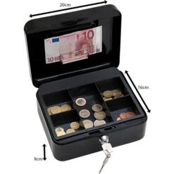 Wedo Geldkassette Größe 2, Schwarz, 20 X 9 X 16 Cm, 5 Münzfächer, Mit Clip 7 Wedo Geldkassette Größe 2, Schwarz, 20 X 9 X 16 Cm, 5 Münzfächer, Mit Clip -Leitz Shop 68a27ee3262a401f90d6dd6184ffac814bb215a9 geldkassette wedo 145221h groesse 2 schwarz