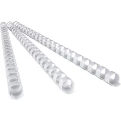 GBC® GBC Plastikbinderücken 4028197, 12 Mm, Weiß, 21 Ringe, 100 Stück