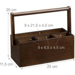 Relaxdays Tisch-Organizer 10023249, Bambus, Holz, 4 Fächer, Mit Tragegriff, Dunkelbraun 8 Relaxdays Tisch-Organizer 10023249, Bambus, Holz, 4 Fächer, Mit Tragegriff, Dunkelbraun -Leitz Shop 6e96da030041d9c8acda6a8b181acad1aacbc3dc tisch organizer relaxdays 10023249 bambus