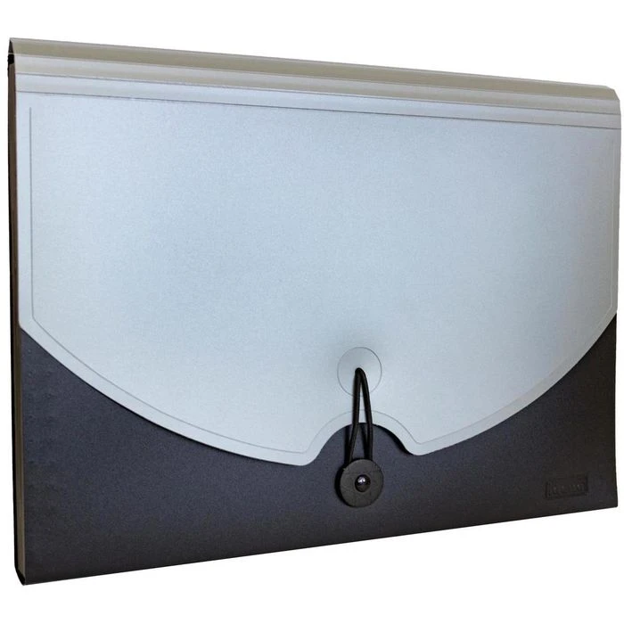 Idena Fächermappe 10078, A4, Grau / Schwarz, Aus Kunststoff, 12 Fächer 4 Idena Fächermappe 10078, A4, Grau / Schwarz, Aus Kunststoff, 12 Fächer – Bild 2