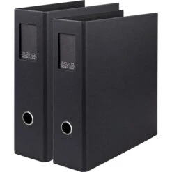 Rössler-Papier Ordner 1317452709 S.O.H.O., Karton, A4, 8,5cm, Schwarz, Mit Rückenschild