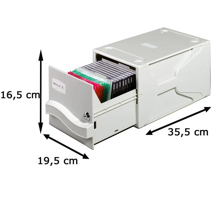 Durable 5256 Multimedia Box Lichtgrau CD DVD 5 Durable 5256 Multimedia Box Lichtgrau CD DVD – Bild 3