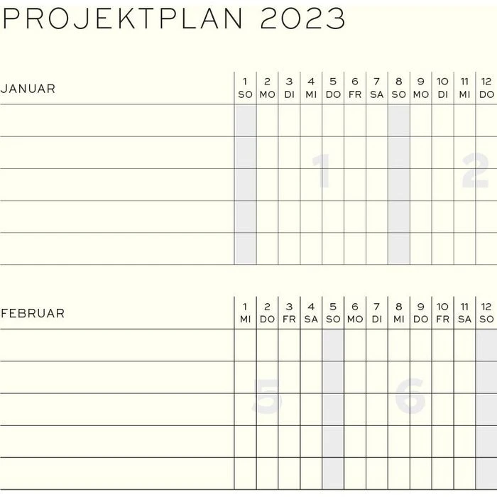 Leuchtturm1917 Buchkalender Wochenkalender, 1 Woche Auf 2 Seiten, Hardcover, Port RedA5 6 Leuchtturm1917 Buchkalender Wochenkalender, 1 Woche Auf 2 Seiten, Hardcover, Port RedA5 – Bild 4